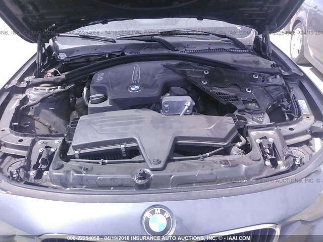 WBA3B1G58FNT04877 - 2015 BMW 320 I GRAY photo 10