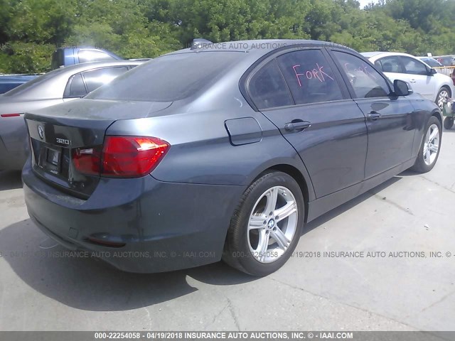 WBA3B1G58FNT04877 - 2015 BMW 320 I GRAY photo 4