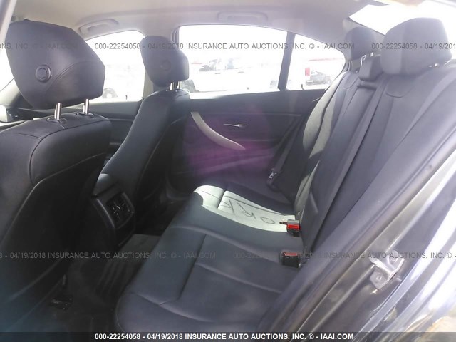 WBA3B1G58FNT04877 - 2015 BMW 320 I GRAY photo 8