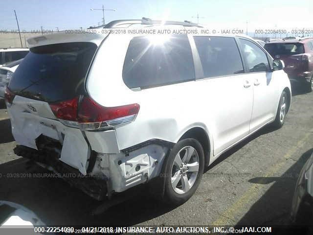 5TDKK3DC4BS170421 - 2011 TOYOTA SIENNA LE WHITE photo 4