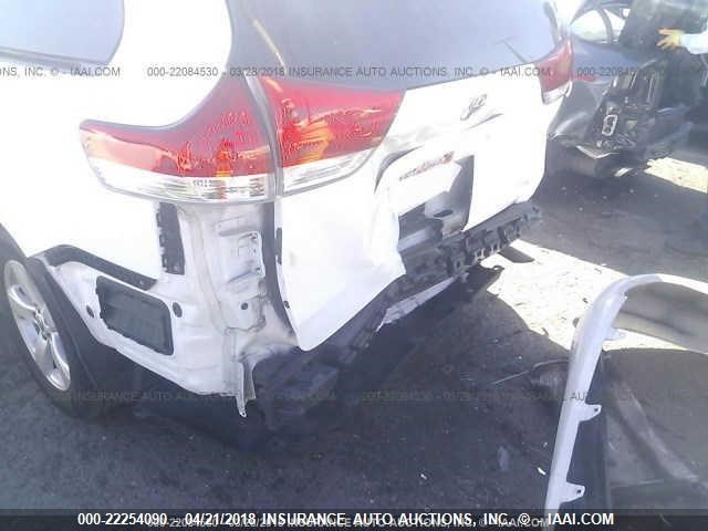 5TDKK3DC4BS170421 - 2011 TOYOTA SIENNA LE WHITE photo 6