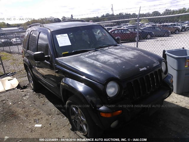 1J4GK58K64W104436 - 2004 JEEP LIBERTY LIMITED BLACK photo 1