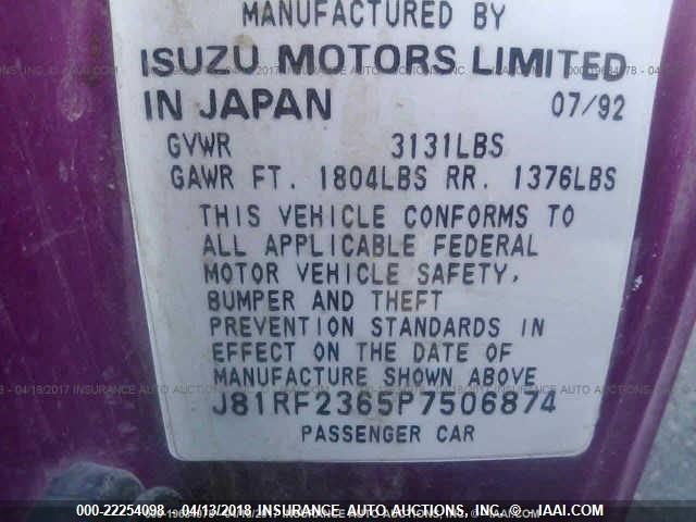 J81RF2365P7506874 - 1993 GEO STORM 未知 照片 9