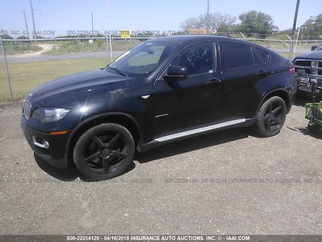 5UXFG8C59DL591184 - 2013 BMW X6 XDRIVE50I BLACK photo 2