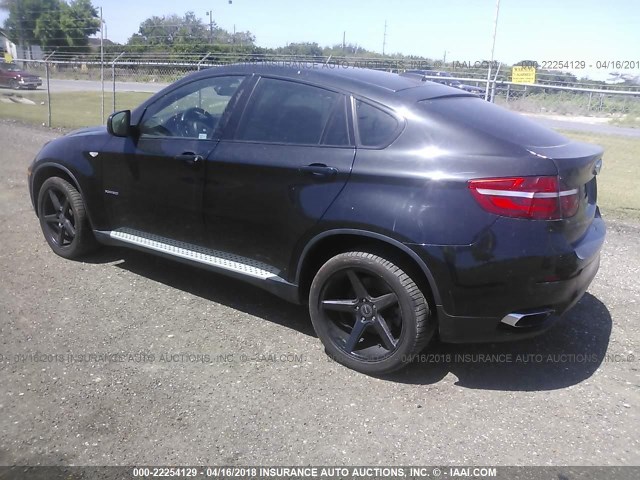 5UXFG8C59DL591184 - 2013 BMW X6 XDRIVE50I BLACK photo 3