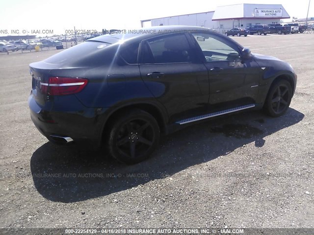 5UXFG8C59DL591184 - 2013 BMW X6 XDRIVE50I BLACK photo 4