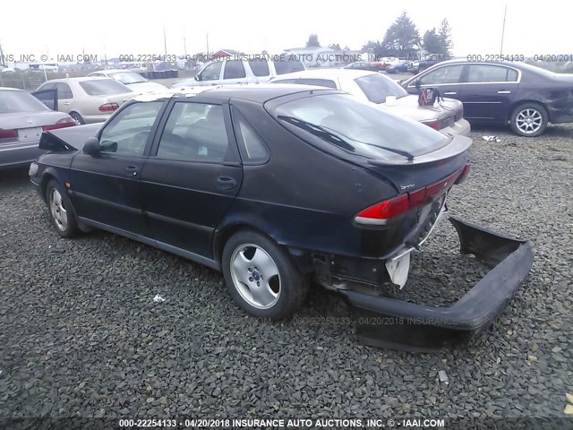 YS3DF55NXV2024232 - 1997 SAAB 900 SE TURBO BLACK photo 3