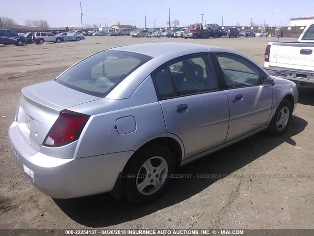 1G8AF52FX5Z101075 - 2005 SATURN ION LEVEL 1 SILVER photo 4