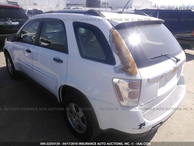 2CNDL13F796214420 - 2009 CHEVROLET EQUINOX LS WHITE photo 6