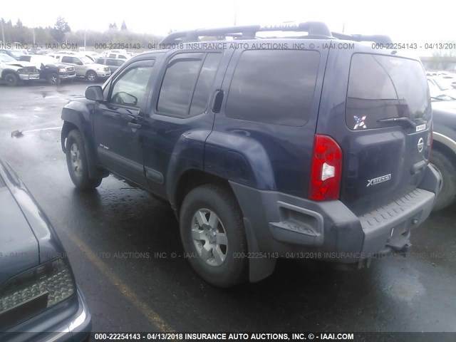 5N1AN08W26C556845 - 2006 NISSAN XTERRA OFF ROAD/S/SE BLUE photo 3