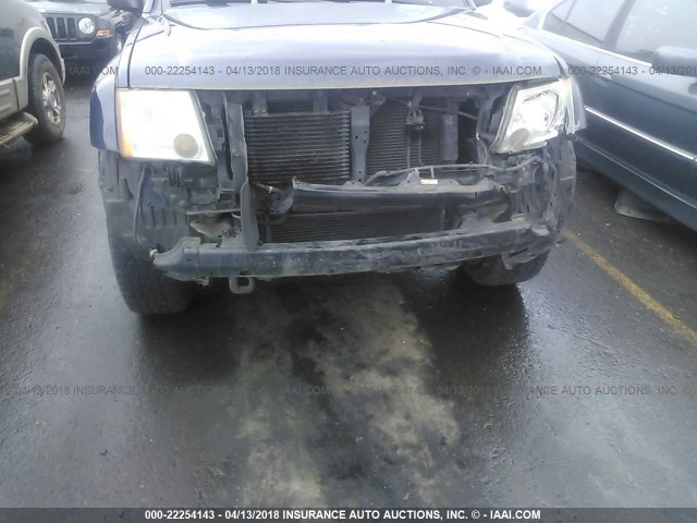 5N1AN08W26C556845 - 2006 NISSAN XTERRA OFF ROAD/S/SE BLUE photo 6