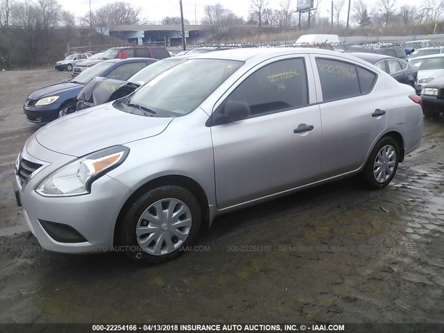 3N1CN7AP8FL894797 - 2015 NISSAN VERSA S/S PLUS/SV/SL SILVER photo 2