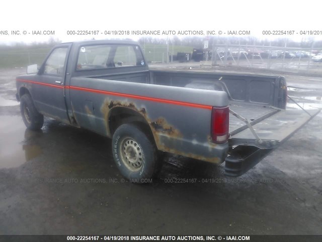 1GTCT14R2G2507130 - 1986 GMC S TRUCK S15 GRAY photo 3