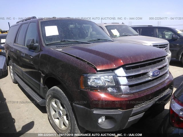 1FMJK1FT1GEF29634 - 2016 FORD EXPEDITION EL XL MAROON photo 1