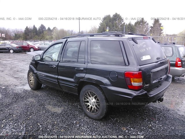 1J4GW58N44C111112 - 2004 JEEP GRAND CHEROKEE LIMITED Navy photo 3