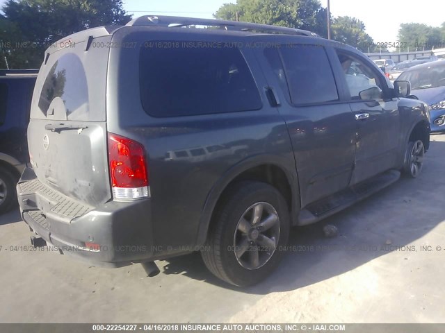 5N1BA0ND6BN602968 - 2011 NISSAN ARMADA SV/SL/PLATINUM GRAY photo 4