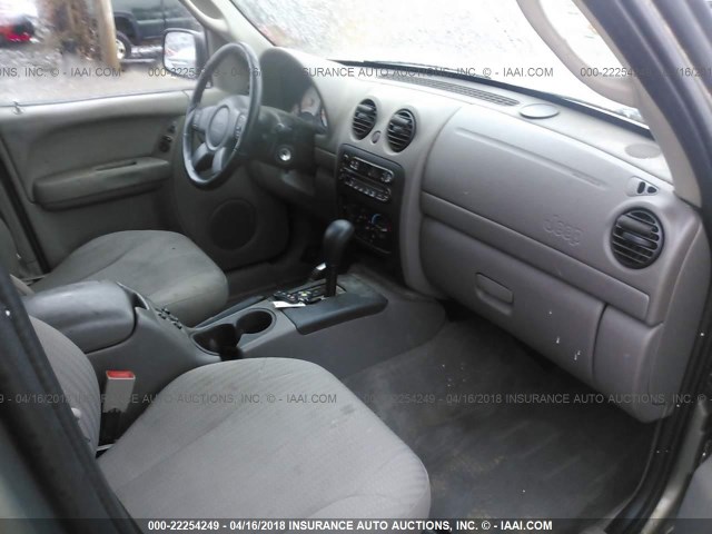 1J4GL48KX3W573518 - 2003 JEEP LIBERTY SPORT/FREEDOM ოქროსფერი ფოტო 5