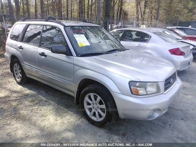 JF1SG656X5H714477 - 2005 SUBARU FORESTER 2.5XS SILVER photo 1