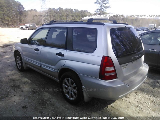 JF1SG656X5H714477 - 2005 SUBARU FORESTER 2.5XS ვერცხლისფერი ფოტო 3