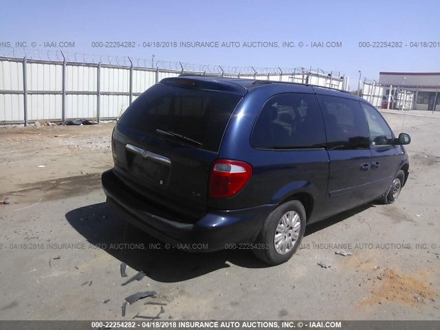 2A4GP44R56R850970 - 2006 CHRYSLER TOWN & COUNTRY LX BLUE photo 4