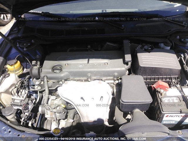 4T1BE46K87U112604 - 2007 TOYOTA CAMRY NEW GENERAT CE/LE/XLE/SE BLUE photo 10