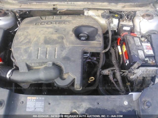 1G1ZC5E12BF264648 - 2011 CHEVROLET MALIBU 1LT 银色 照片 10
