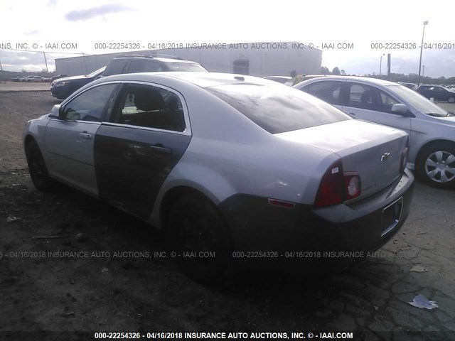 1G1ZC5E12BF264648 - 2011 CHEVROLET MALIBU 1LT 银色 照片 3