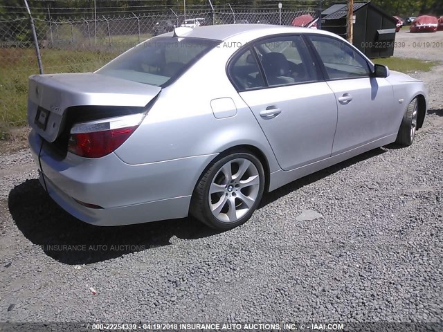 WBANB33544B107827 - 2004 BMW 545 I SILVER photo 4