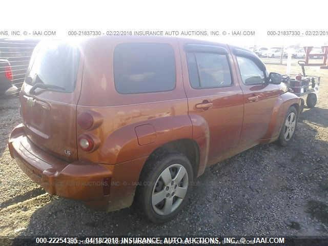 3GNCA33D78S715038 - 2008 CHEVROLET HHR LS ORANGE photo 4