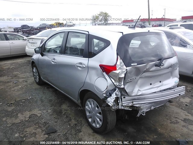 3N1CE2CP0GL394716 - 2016 NISSAN VERSA NOTE S/S PLUS/SV/SL/SR SILVER photo 3