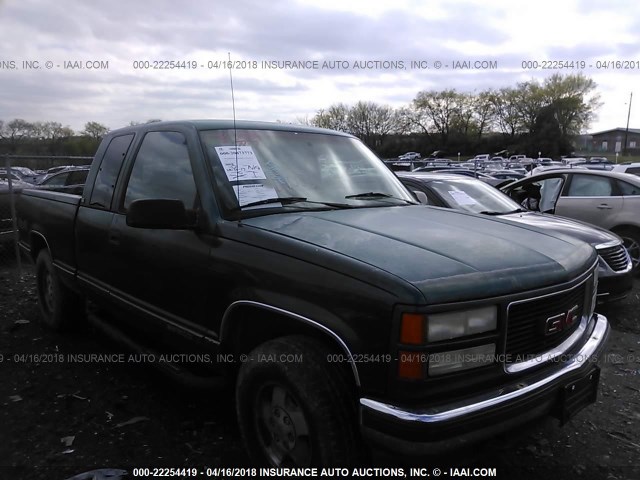 2GTEK19K6S1524125 - 1995 GMC SIERRA K1500 GREEN photo 1