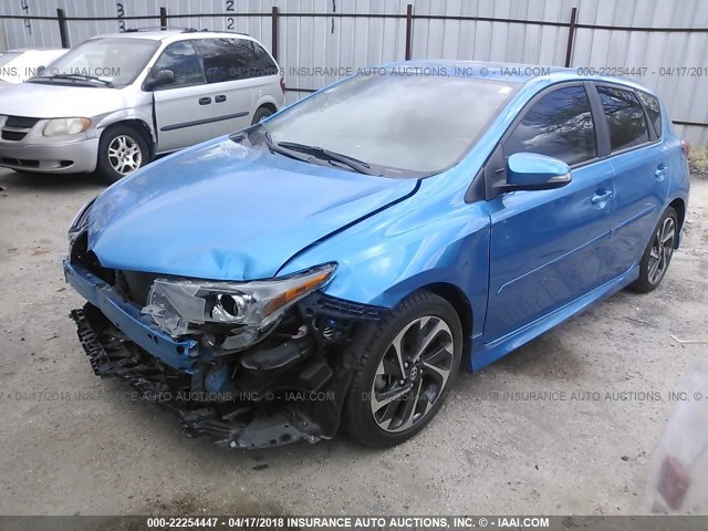 JTNKARJEXGJ513924 - 2016 TOYOTA SCION IM BLUE photo 2