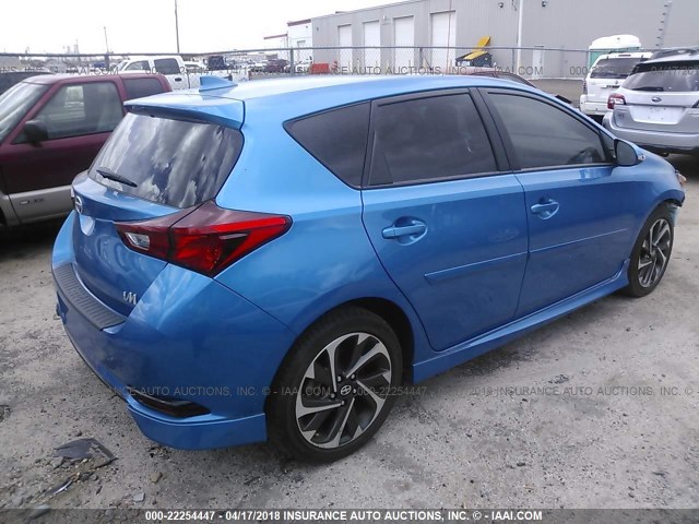 JTNKARJEXGJ513924 - 2016 TOYOTA SCION IM BLUE photo 4