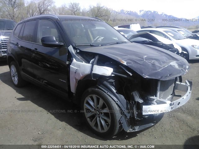 5UXWX9C51E0D22091 - 2014 BMW X3 XDRIVE28I BLACK photo 1