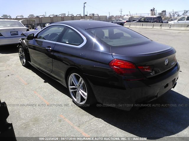 WBALX3C58CDV77368 - 2012 BMW 650 I Dark Blue photo 3