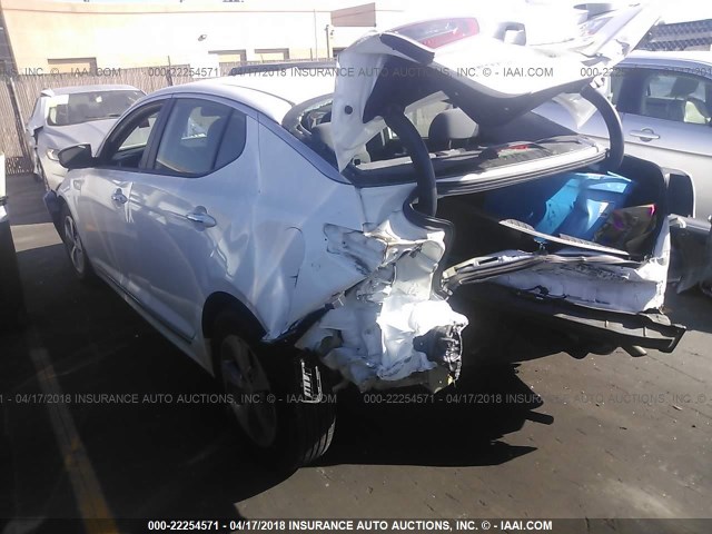 KNAGM4AD7F5087738 - 2015 KIA OPTIMA HYBRID WHITE photo 3