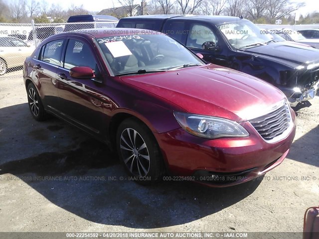 1C3CCBBG6DN716635 - 2013 CHRYSLER 200 TOURING MAROON photo 1