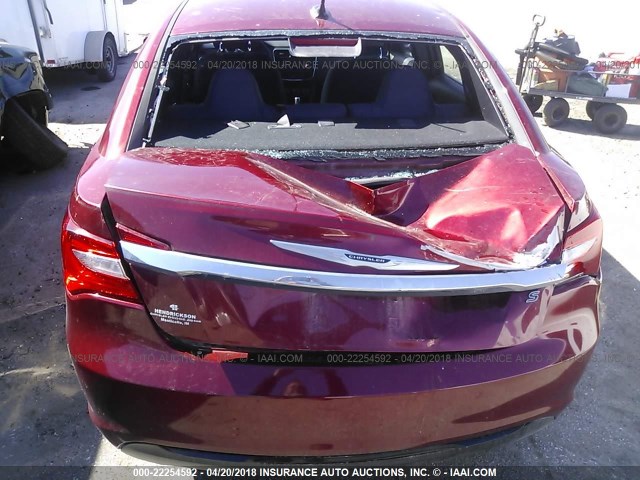 1C3CCBBG6DN716635 - 2013 CHRYSLER 200 TOURING MAROON photo 6