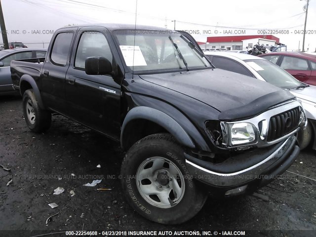 5TEHN72N11Z756962 - 2001 TOYOTA TACOMA DOUBLE CAB 黑色 照片 1