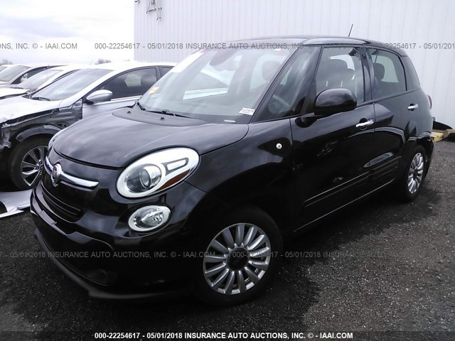 ZFBCFABH0EZ000929 - 2014 FIAT 500L EASY BLACK photo 2