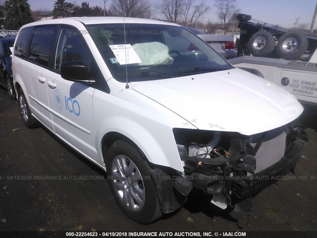 2C4RDGBG6FR683948 - 2015 DODGE GRAND CARAVAN SE WHITE photo 1