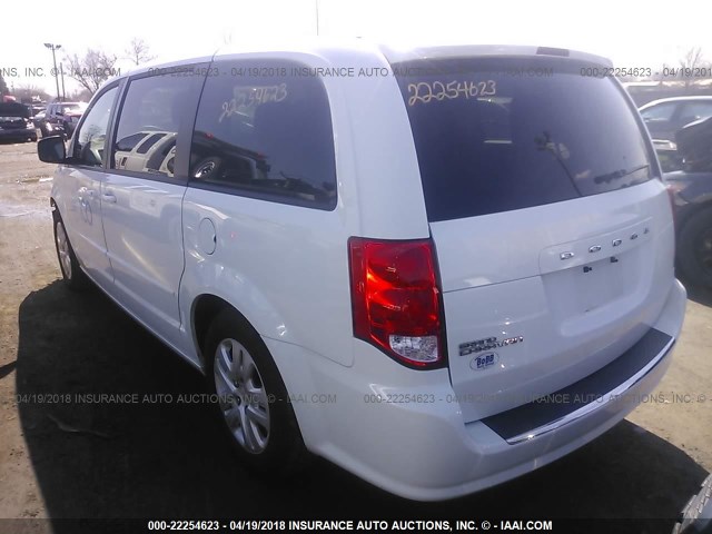 2C4RDGBG6FR683948 - 2015 DODGE GRAND CARAVAN SE WHITE photo 3