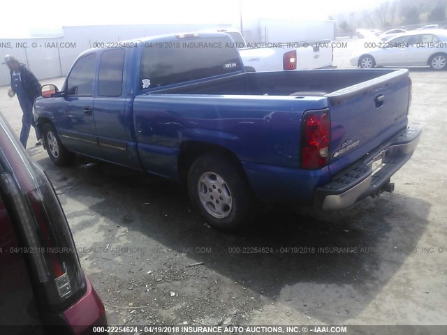 2GCEC19T541134982 - 2004 CHEVROLET SILVERADO C1500 BLUE photo 3