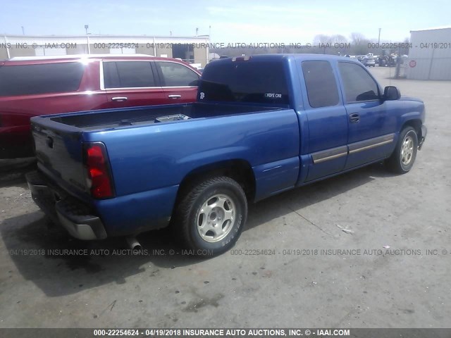 2GCEC19T541134982 - 2004 CHEVROLET SILVERADO C1500 BLUE photo 4