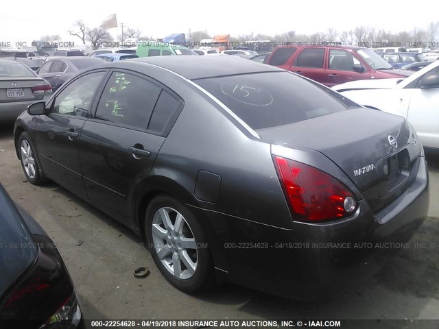 1N4BA41E05C819173 - 2005 NISSAN MAXIMA SE/SL GRAY photo 3