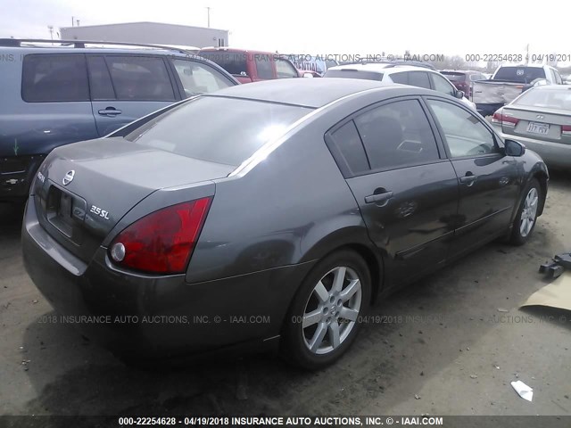 1N4BA41E05C819173 - 2005 NISSAN MAXIMA SE/SL GRAY photo 4