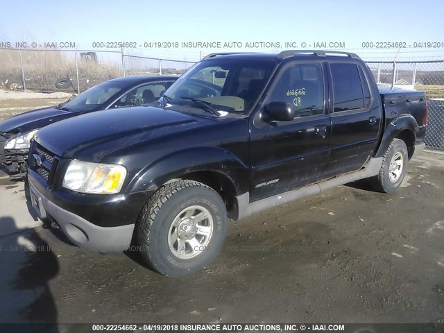 1FMZU77E41UA54297 - 2001 FORD EXPLORER SPORT TR  BLACK photo 2