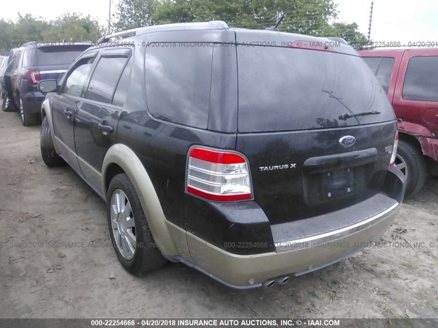 1FMDK08W89GA03622 - 2009 FORD TAURUS X EDDIE BAUER BLACK photo 3