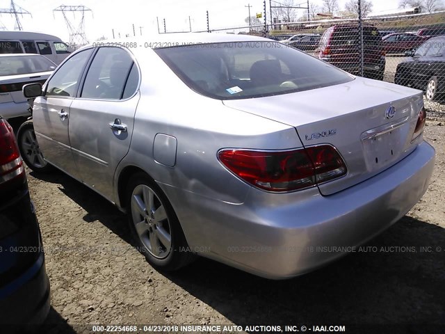 JTHBA30G355080343 - 2005 LEXUS ES 330 SILVER photo 3