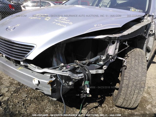 JTHBA30G355080343 - 2005 LEXUS ES 330 SILVER photo 6